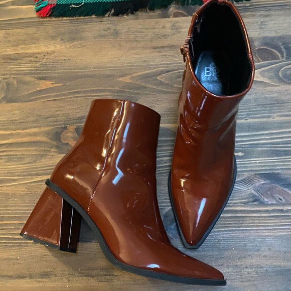 BP. Patent Leather Square Toe Boots - Picture 9 of 9